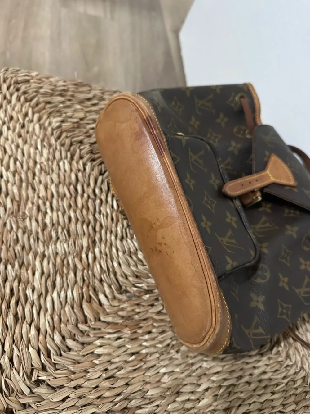 Louis Vuitton Brown Monogram Canvas Backpack Mini Montsouris